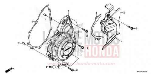 COUVERCLE DE GENERATEUR C.A. CB500XAF de 2015